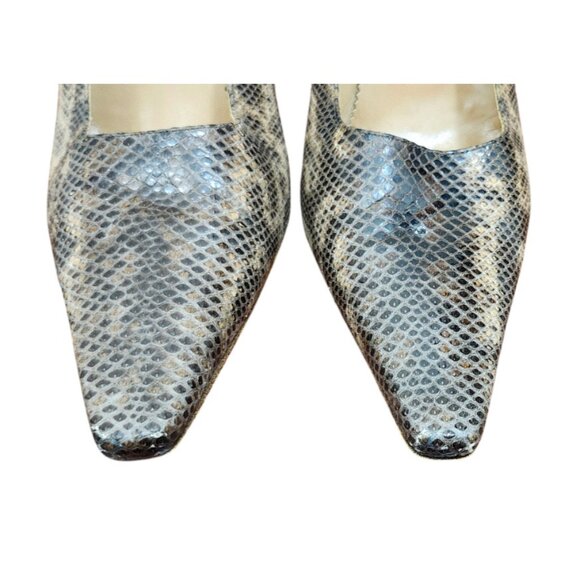 Gucci leather brown animal print stiletto heel size 10 B - Picture 3 of 13